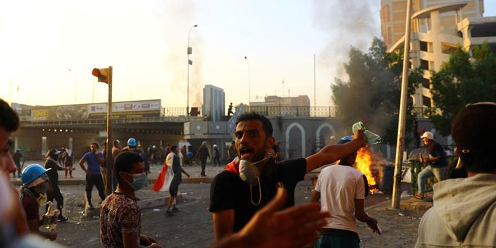 iraq protest seven died