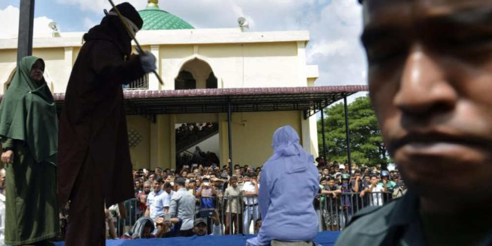 INDONESIAN MAN FLOGGED