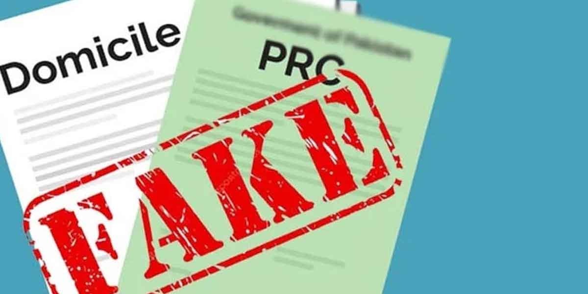 جعلی ڈومیسائل