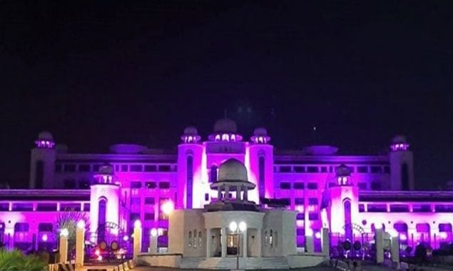 PM House turns to be pink in the campaign of Breast Cancer