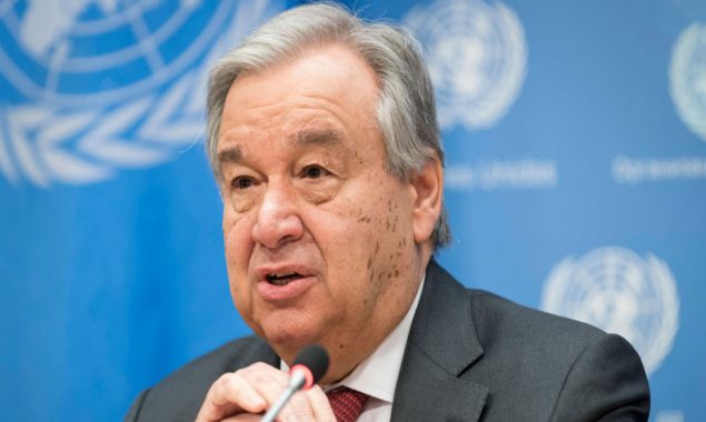 António Guterres took notice and offered his services for situation of LOC
