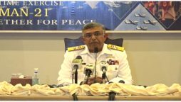 media briefing on aman exercise by PAK NAVY