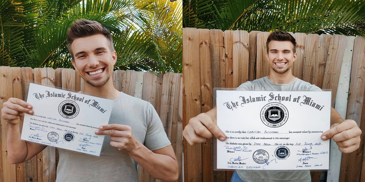 vlogger and YouTuber Christian Betzmann has converted to Islam
