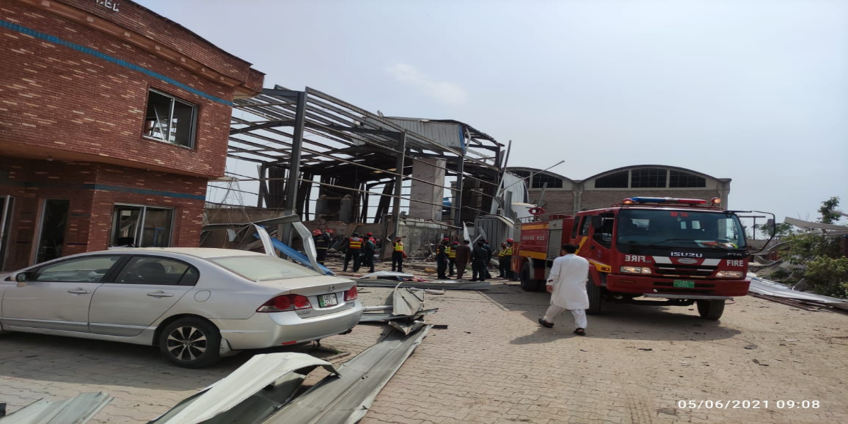 گیس سیلنڈر دھماکہ