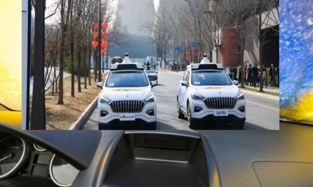 First Robotaxis on Roads of Beijing