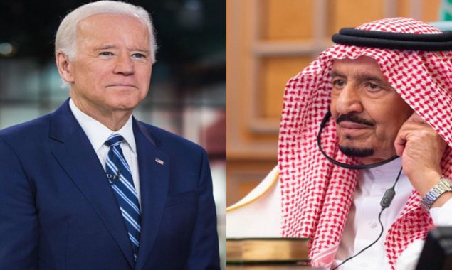 سعودی فرمانروا شاہ سلمان اور امریکی صدر کے درمیان ٹیلی فونک رابطہ