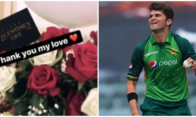 شاہین شاہ کو 'ویلنٹائن ڈے' کا تحفہ موصول