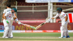 کراچی ٹیسٹ: آسٹریلیا کو جیت کے لیے وکٹوں کی ضرورت ، بابر اور شفیق کریز پر جم گئے