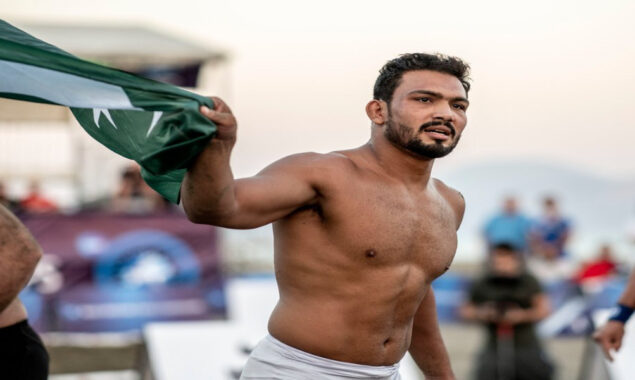 منگولیا ایشین ریسلنگ چیمپئن شپ کے کوارٹر فائنل میں پاکستانی ریسلر کو شکست