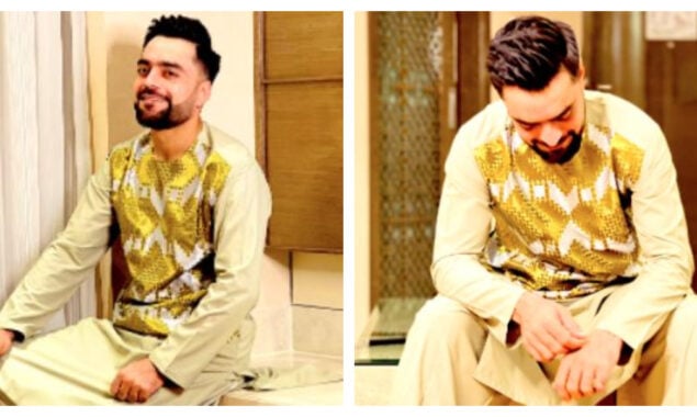 راشد خان کی بائیو ببل سے عید کی مبارکباد