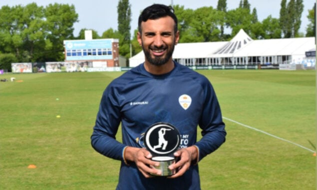 شان مسعود نے پی سی اے کا پلیئر آف دی منتھ کا ایوارڈ اپنے نام کرلیا