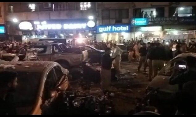 کراچی کے علاقے صدر میں بم دھماکا، 1 شخص جاں بحق، 8 زخمی