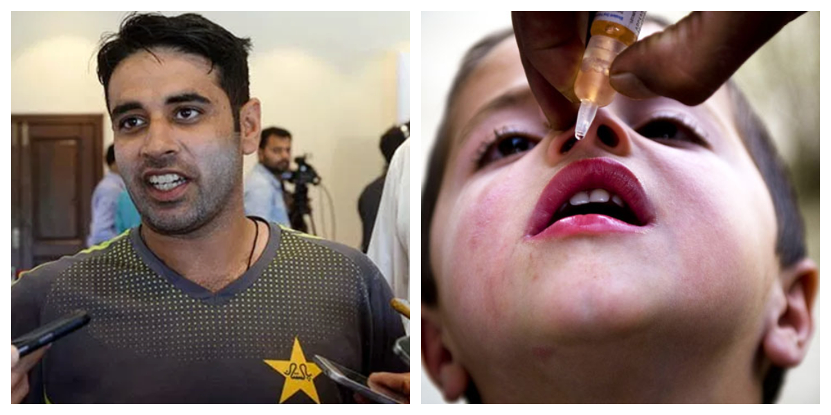 قومی کرکٹر عابد علی نے پنجاب میں پولیو مہم کا افتتاح کردیا