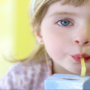 Kid drinking juice
