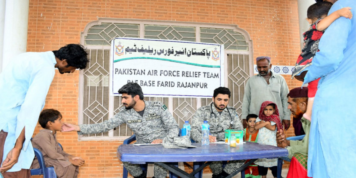 فضائیہ کی بھر پور امدادی کارروائیاں