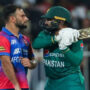 افغان بولر سے جھڑپ، آصف علی پابندی سے بچ گئے