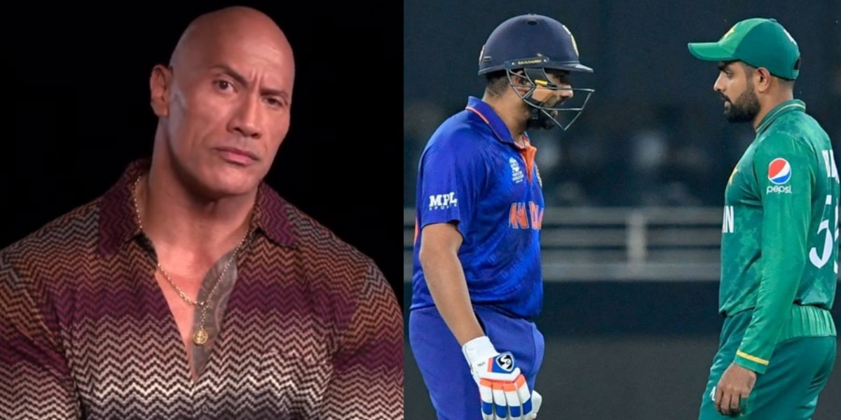 ’دی راک‘ بھی پاک بھارت میچ کے دیوانے