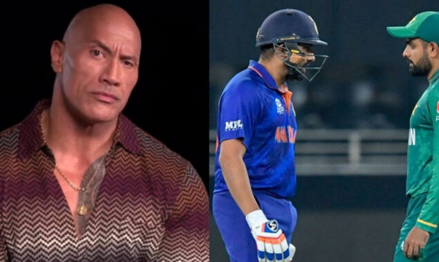 ’دی راک‘ بھی پاک بھارت میچ کے دیوانے