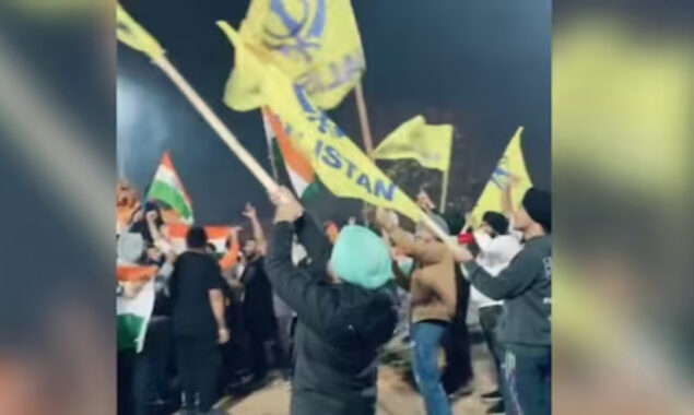 کینیڈا میں دیلوالی کی تقریبات کے دوران خالصتان کے حق میں بینرز آویزاں