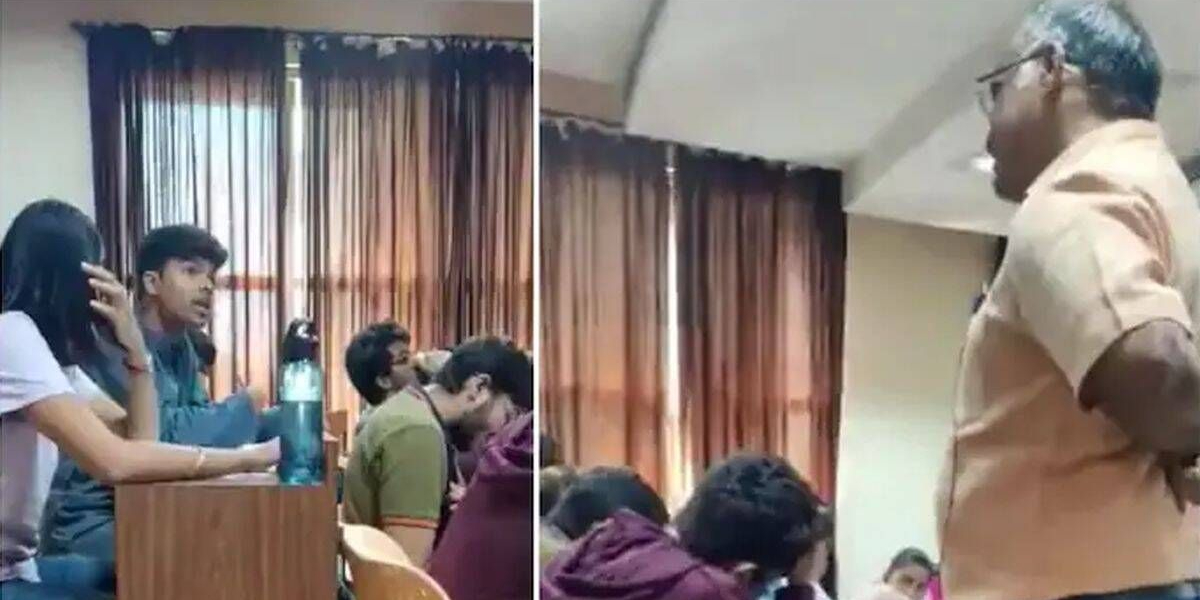 بھارت میں مسلمان طالب علم کو دہشت گرد کہنے والے پروفیسر کو کام سے روک دیا گیا