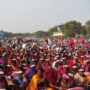 بھارت میں لیبر قوانین کے خلاف ہزاروں افراد سراپا احتجاج