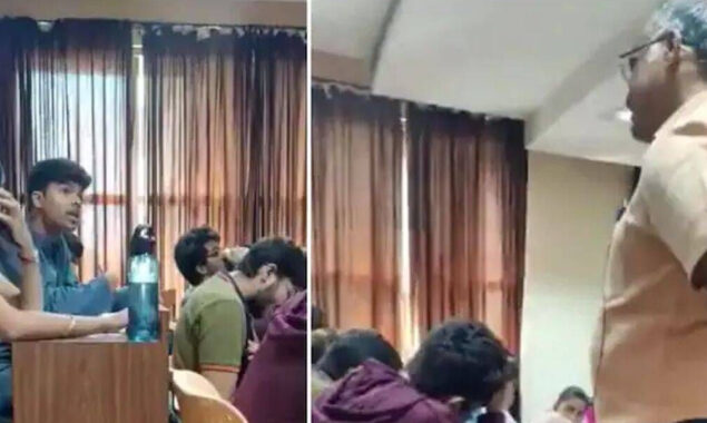 بھارت میں مسلمان طالب علم کو دہشت گرد کہنے والے پروفیسر کو کام سے روک دیا گیا