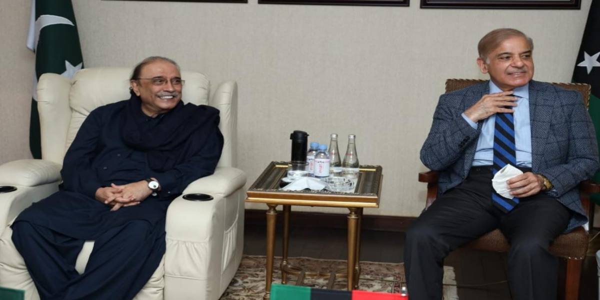 وزیر اعظم شہباز شریف اور سابق صدر آصف زرداری