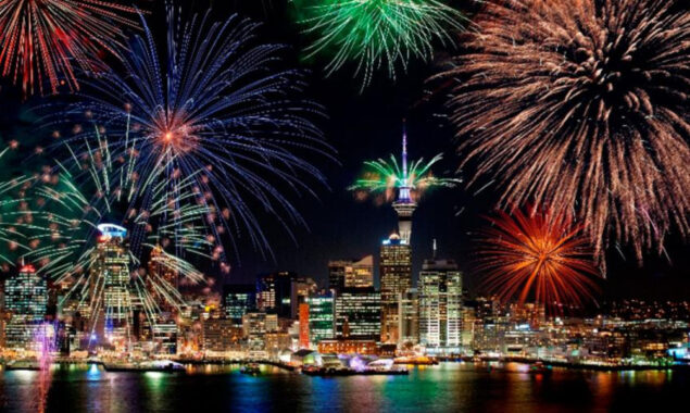 نیوزی لینڈ اور فرانس میں نئے سال کا آغاز