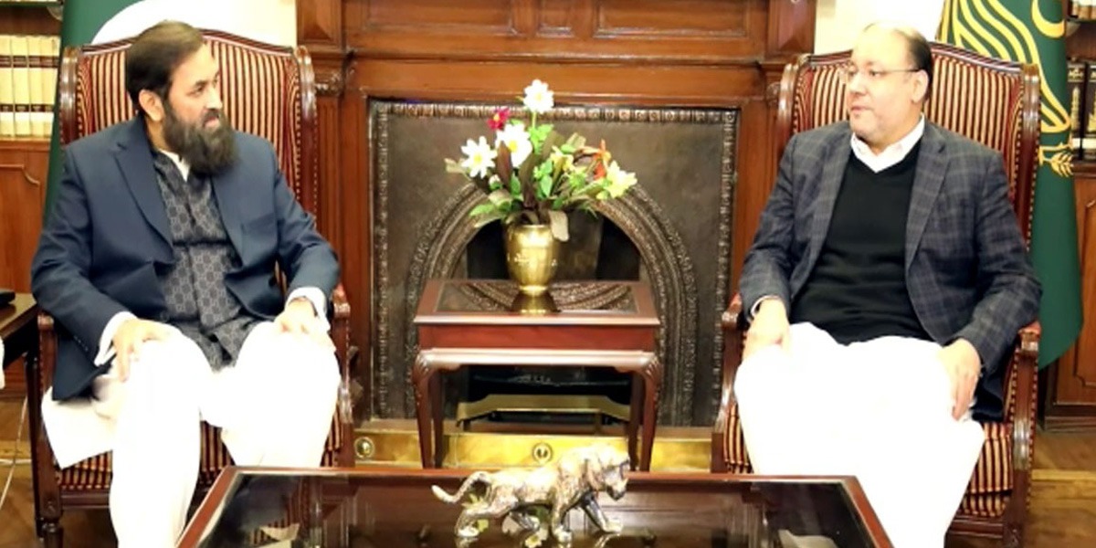 گورنر پنجاب سے چودھری شافع کی ملاقات