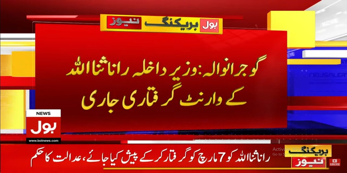 وفاقی وزیر داخلہ رانا ثناء اللہ