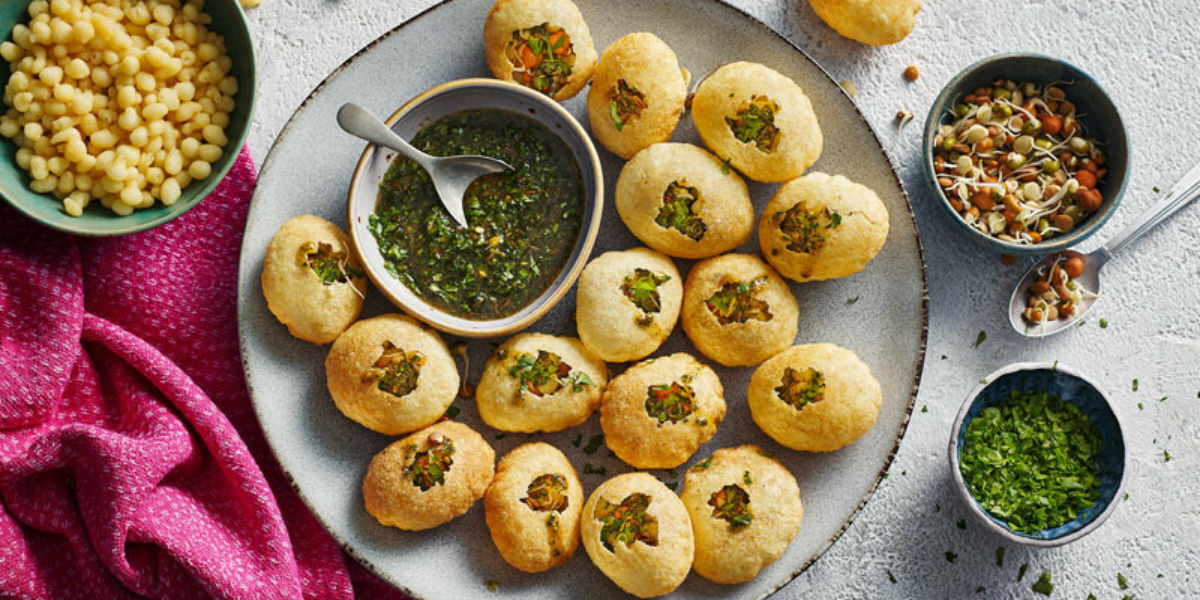 آج گوگل ڈوڈل اسٹریٹ فوڈ ’پانی پوری‘ کے نام