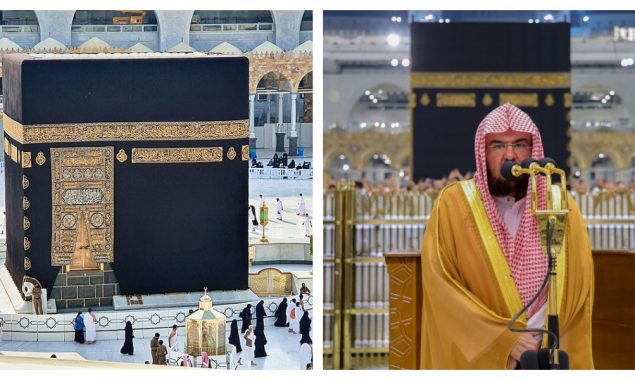 شاہ عبدالعزیز گیٹ پر اسلامی طرز تعمیر سے بھرپور 2 ہلال کی تنصیب کا کام مکمل