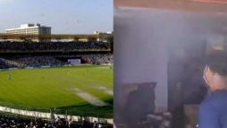 کولکتہ کے ایڈن گارڈنز اسٹیڈیم میں آگ لگ گئی
