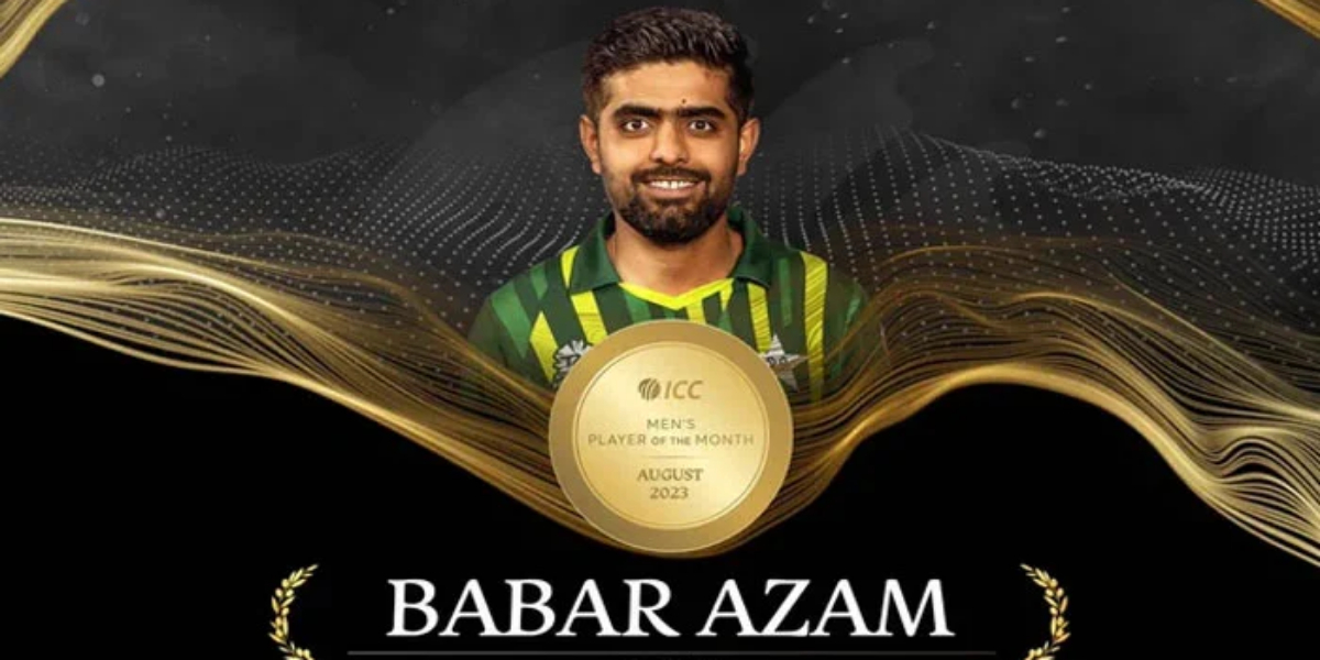 بابر اعظم اگست کے لیے مینز پلیئر آف دی منتھ قرار