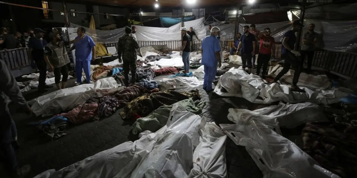 اسرئیلی فوج کی بمباری سے غزہ کے اسپتال قبرستان بن گئے