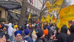 سکھوں کا لندن میں بھارت کے خلاف احتجاجی مظاہرہ