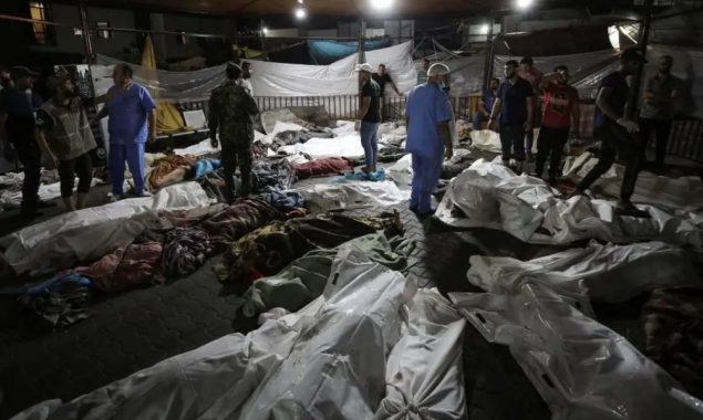 اسرئیلی فوج کی بمباری سے غزہ کے اسپتال قبرستان بن گئے