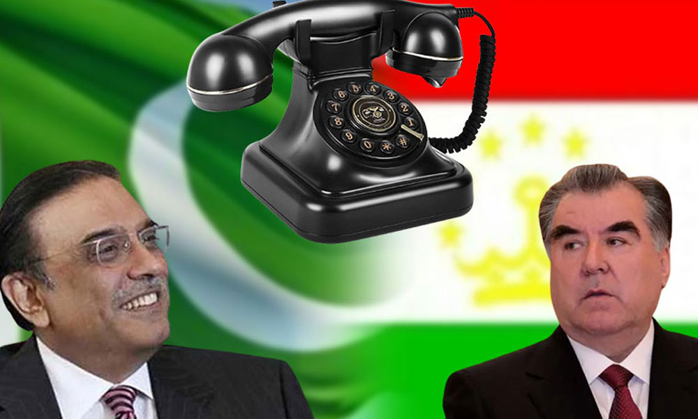 آصف زردرای کو تاجکستان کے صدر کا تہنیتی ٹیلی فون