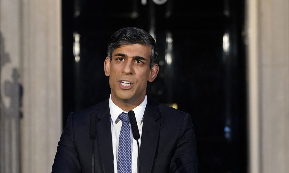 برطانوی وزیر اعظم نے فلسطینیوں کے حق میں بولنے والوں کو شدت پسند قرار دے دیا