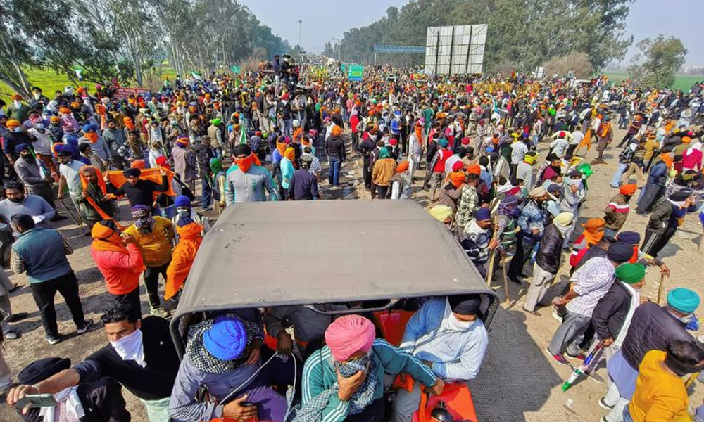 بھارت میں کسانوں کا دہلی چلو مارچ 20ویں روز بھی جاری