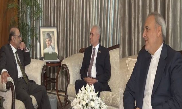 آصف علی زرداری سے ایران اور فلسطین کے سفراء کی الگ الگ ملاقات
