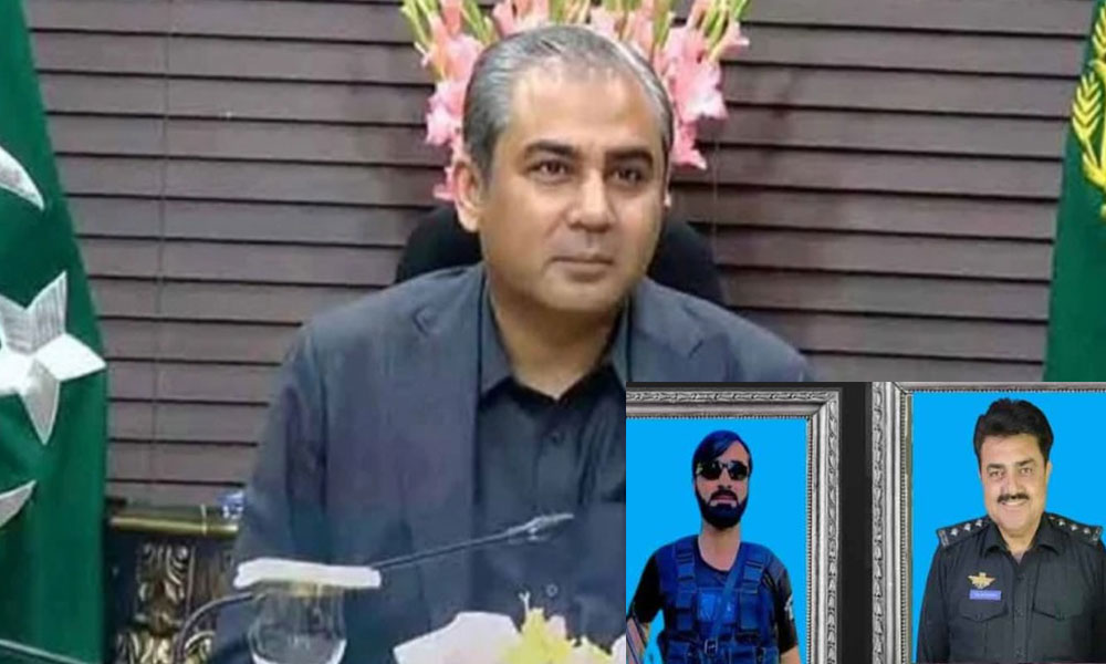 وزیر داخلہ کا شہید ڈی ایس پی گل محمد اور کانسٹیبل نسیم گل کو خراج عقیدت