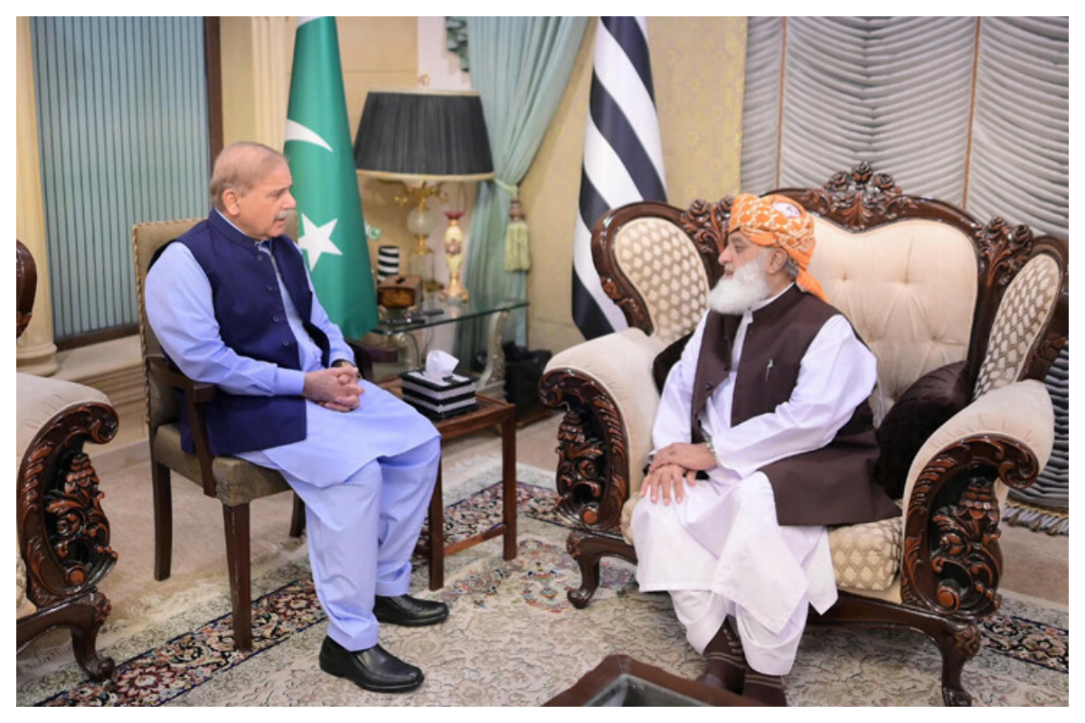 وزیراعظم کی مولانا فضل الرحمان سے ملاقات، مسائل کے حل کے لیے کمیٹی تشکیل دینے کی تجویز