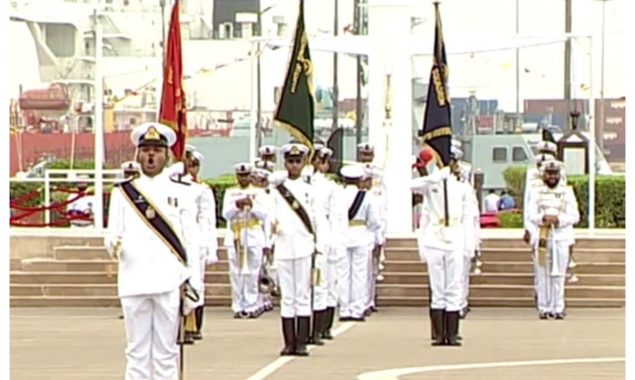 پاکستان نیول اکیڈمی میں 121 ویں مڈشپ مین کی پاسنگ آؤٹ پریڈ