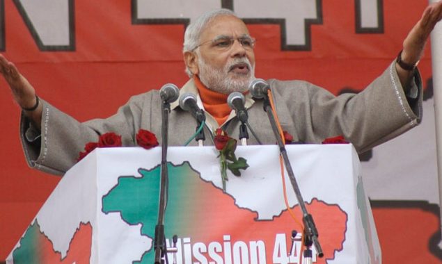مودی اپنے جھوٹوں کا نیا پلندہ لیے دوبارہ کشمیر پہنچ گیا