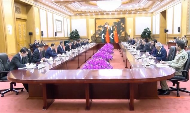 شہباز شریف کی وفد کے ہمراہ چینی وزیراعظم سے ملاقات