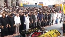 کراچی؛ شہید ڈی ایس پی علی رضا کی نماز جنازہ ادا