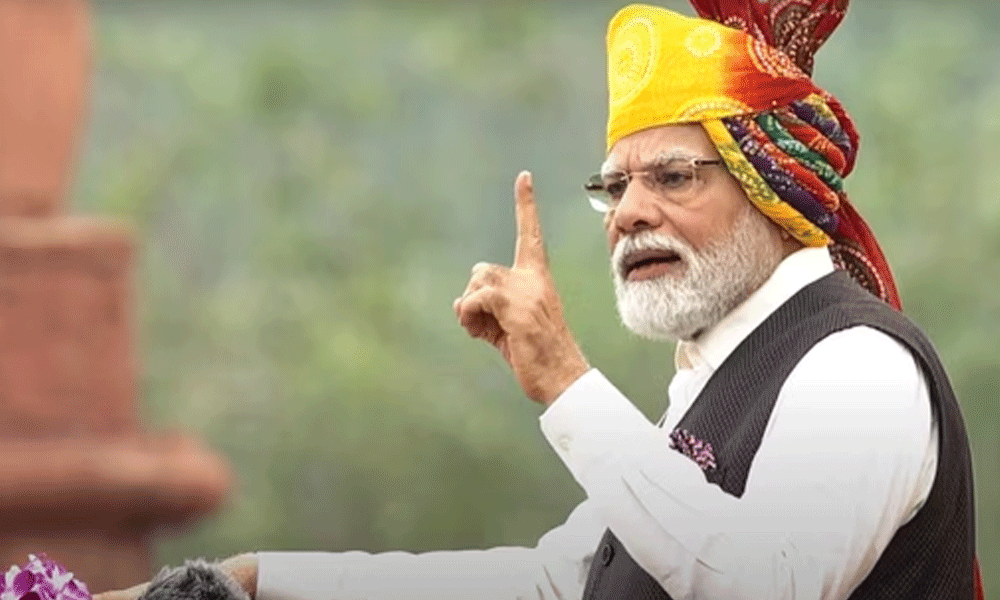 بھارت کے 78 ویں یوم آزادی پر مودی کا بیان