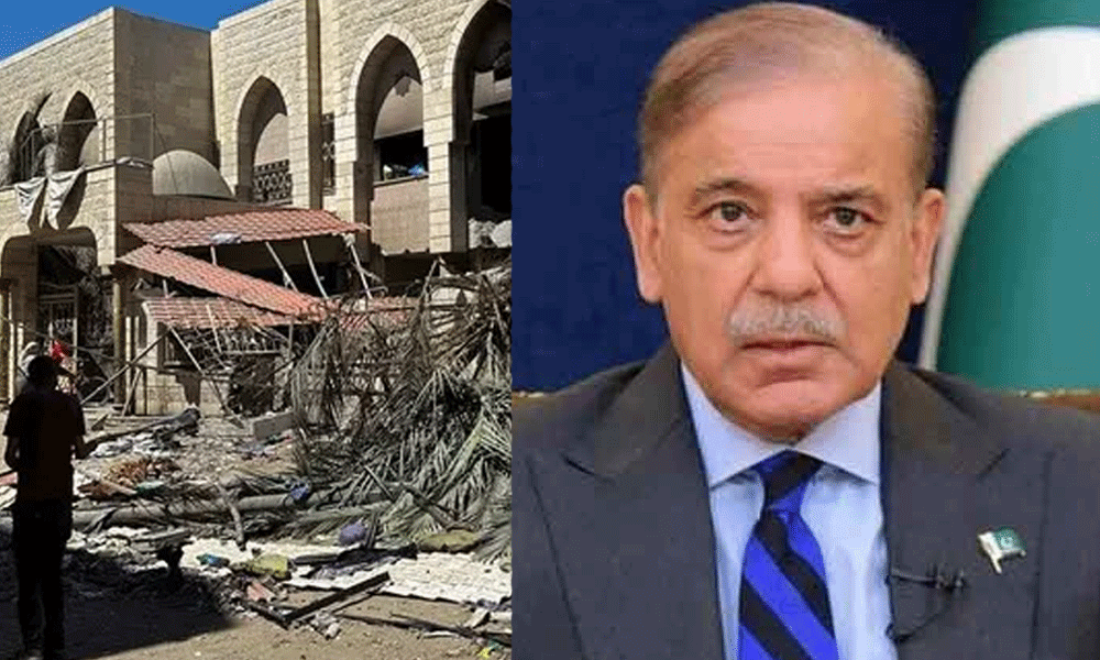 وزیراعظم شہباز شریف کی غزہ میں اسکول پر حملے کی شدید مذمت