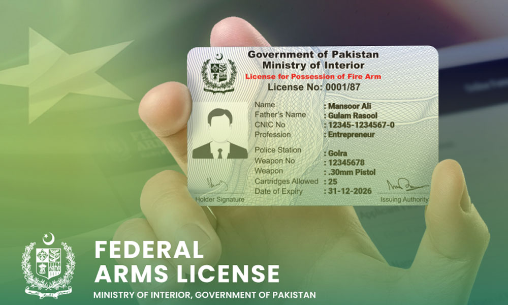 بلوچستان حکومت کی جانب سے کمپیوٹرائزڈ اسلحہ لائسنس کا اجراء